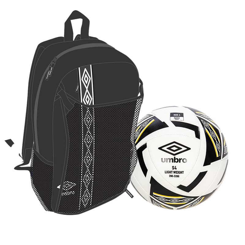 Umbro Diamond fotball og sekk