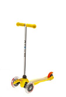 Mini Micro Yellow sparkesykkel barn