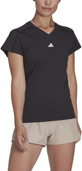 AEROREADY Train Essentials Minimal Branding V-Neck trenings-t-skjorte dame