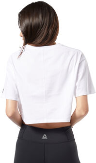 TE Linear Logo Crop t-skjorte dame