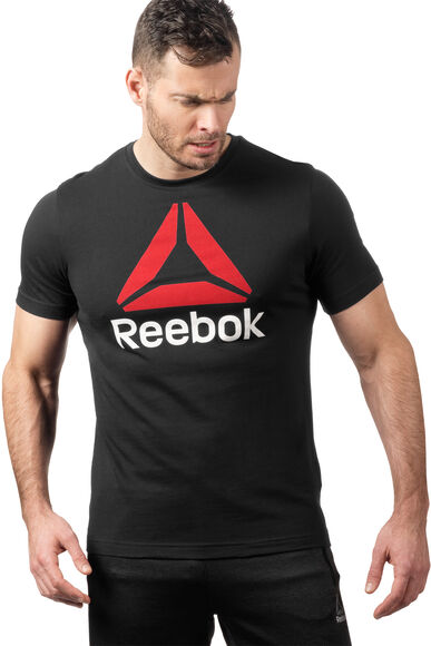 blaas gat As opleggen Reebok | QQR- Reebok Stacked t-skjorte herre | T-skjorter | Svart |  INTERSPORT.NO