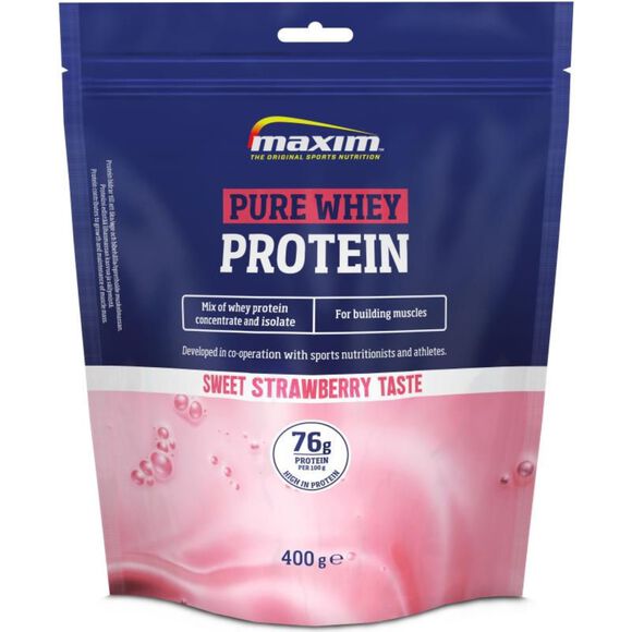 Pure Whey Protein Powder jordbærsmak 400 g