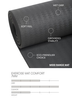 Exercise mat Comfort 7 mm treningsmatte
