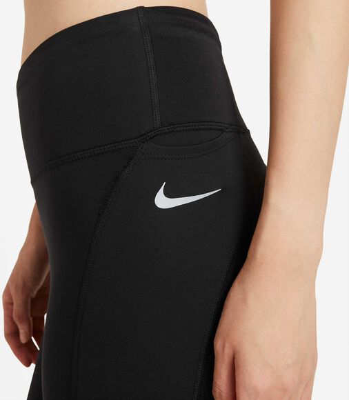 Nike, Epic Fast Mid-Rise Pocket Running tights dame, Tights, Svart